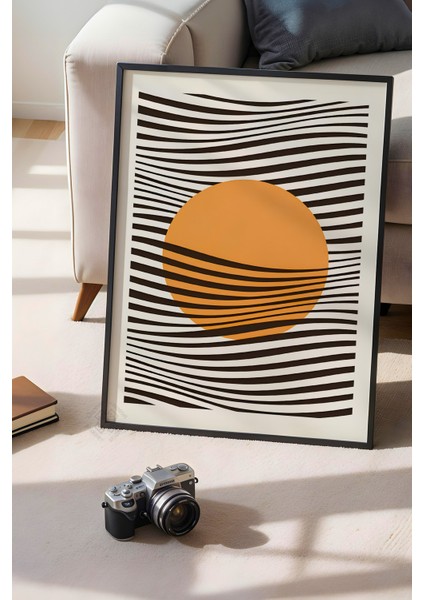 Bauhaus Serisi Siyah Çerçeveli Poster, Tablo No:34