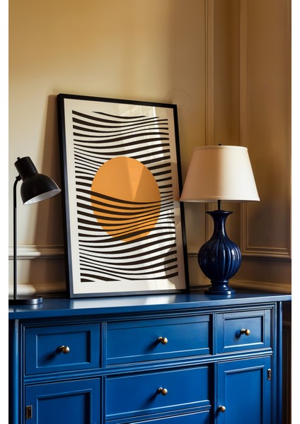 Bauhaus Serisi Siyah Çerçeveli Poster, Tablo No:34 fiyatları