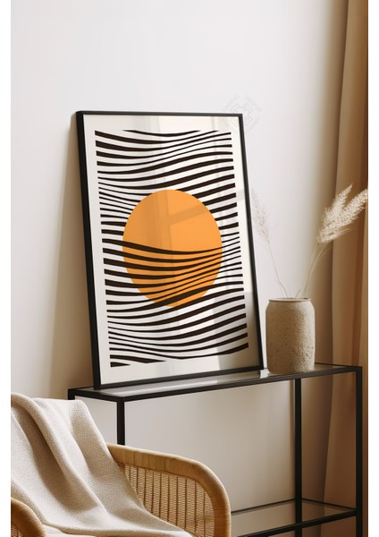 Bauhaus Serisi Siyah Çerçeveli Poster, Tablo No:34 fırsatları