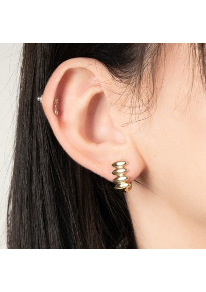 Mekik Altın Halka Küpe AHK124