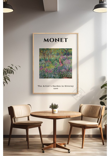 Claude Monet Serisi Ahşap Çerçeveli Poster, Tablo Duvar Dekoru No:21