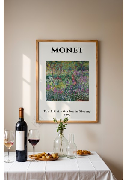 Claude Monet Serisi Ahşap Çerçeveli Poster, Tablo Duvar Dekoru No:21 modelleri