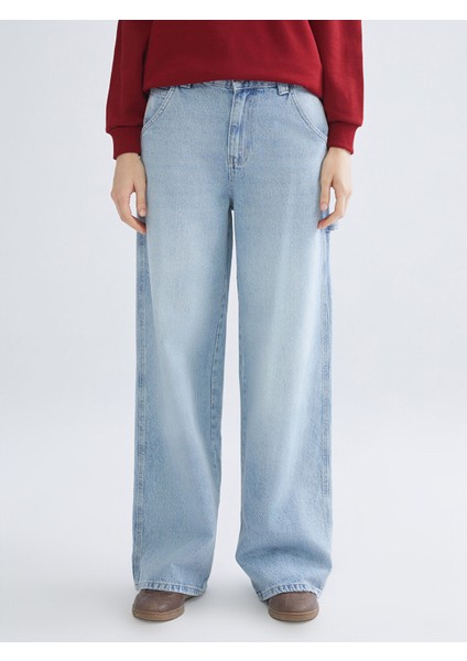 Yeni Sezon Baggy Fit Kadın Jean Pantolon fiyatları