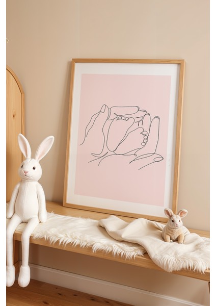 Çocuk Odası, Bebek Odası Ahşap Çerçeveli Poster, Tablo NO:125 fiyatları