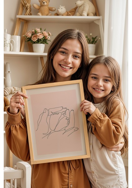 Çocuk Odası, Bebek Odası Ahşap Çerçeveli Poster, Tablo NO:125 modelleri
