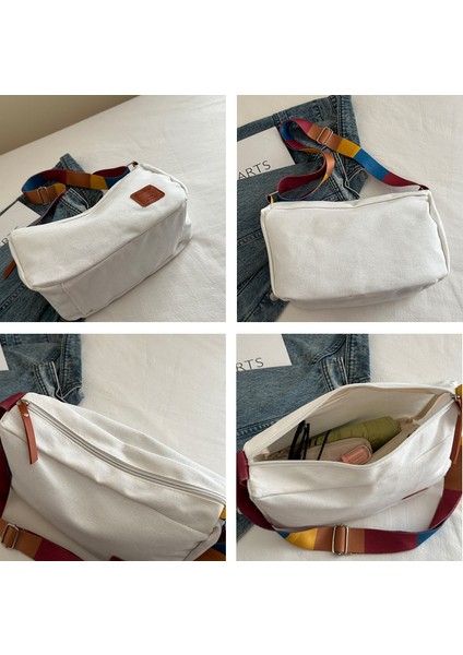 Kadın Çantası, Büyük Kapasiteli Omuz Çapraz Çanta, Moda ve Batı Tarzı, Kişilik ve Güzel, Katı Renkli Niş Çanta (Yurt Dışından) fiyatları