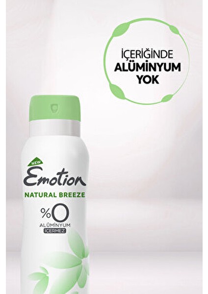 Natural Breeze Kadın Deodorant 48 Saat Koruma 3 x 150 ml Vegan Formül