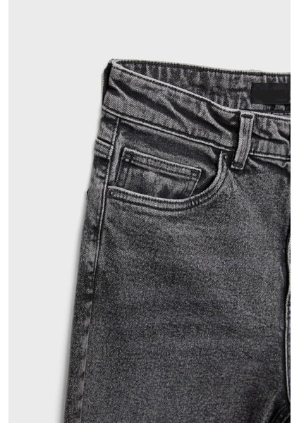 Gri Likrasız Mom Jean Pantolon indirimleri
