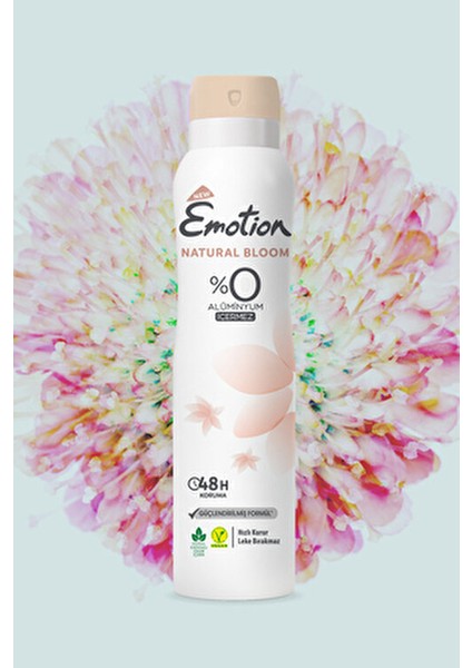 Natural Bloom Deodorant 48 Saat Koruma Sağlayan Vegan Sprey 3 x 150 ml fırsatları
