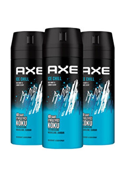 Erkek Deodorant Sprey Ice Chill 150 Ml X3 modelleri