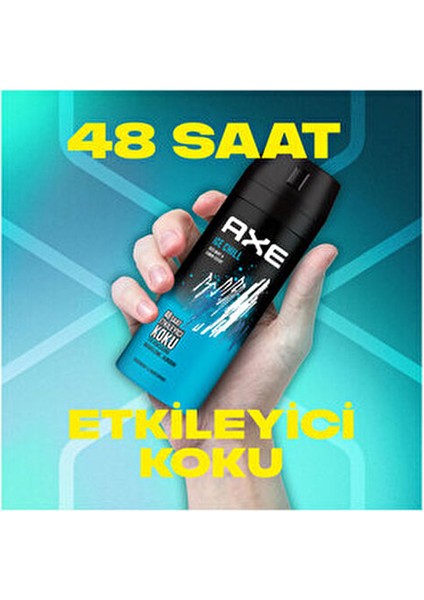 Erkek Deodorant Sprey Ice Chill 150 Ml X3