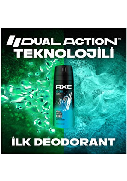 Erkek Deodorant Sprey Ice Chill 150 Ml X3