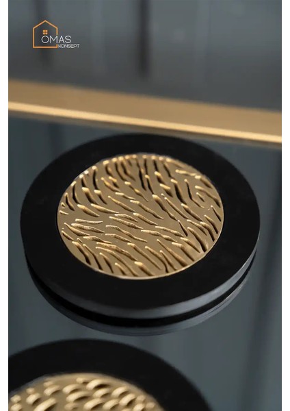 Dekoratif Ahşap Gold 5'li Bardak Altlığı ve Standı,ahşap Dekoratif Bardak Altlığı