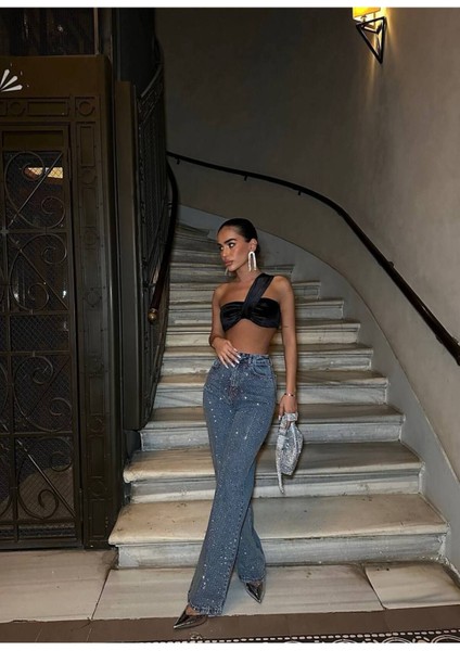 Tasarım Pinterst Model Kot Pantolon Jeans Ithal Kumaş Kalite Palazzo Pantolon indirimleri