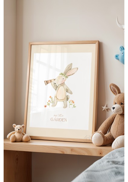 Çocuk Odası, Bebek Odası Ahşap Çerçeveli Poster, Tablo NO:129