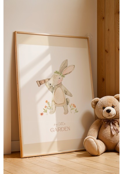 Çocuk Odası, Bebek Odası Ahşap Çerçeveli Poster, Tablo NO:129 fırsatları