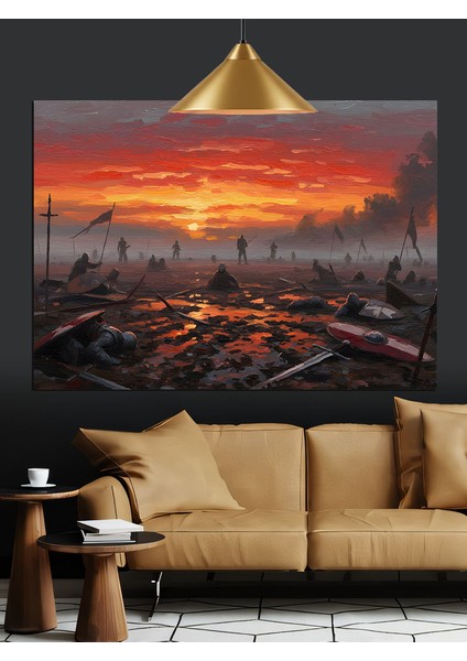 Savaş Sonrası Dekoratif Kanvas - Mdf Ahşap Tablo modelleri