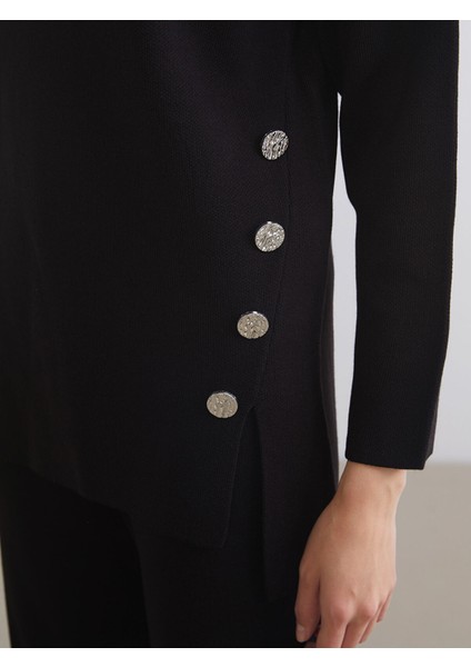 Yeni Sezon Bisiklet Yaka Oversize Kadın Triko Kazak modelleri