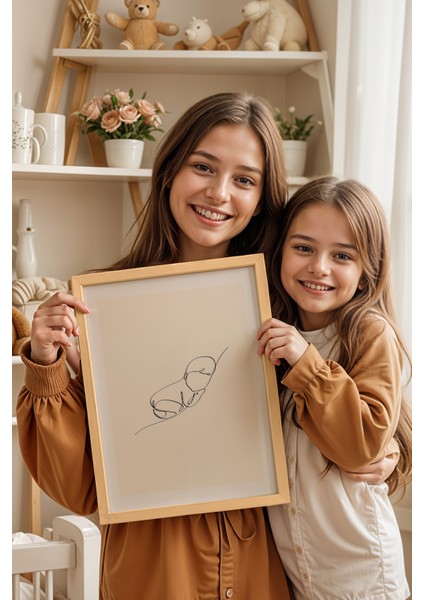 Çocuk Odası, Bebek Odası Ahşap Çerçeveli Poster, Tablo NO:121 modelleri