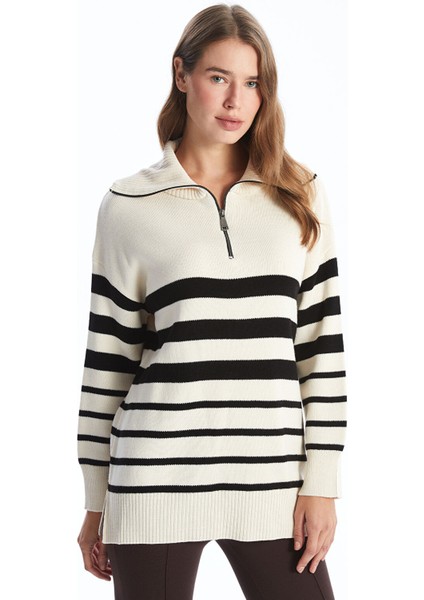 Yeni Sezon Dik Yaka Kadın Triko Kazak