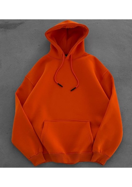 Oversıze Kalite Kapüşonlu Sweatshırt - %100 Kompakt Penye Şardonlu Sweatshırt