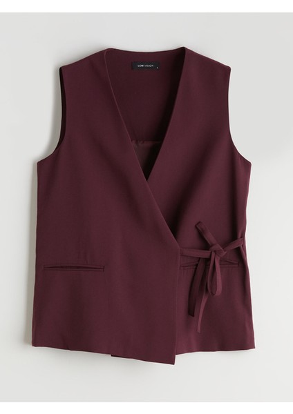 Yeni Sezon Kruvaze Yaka Kadın Klasik Yelek indirimleri