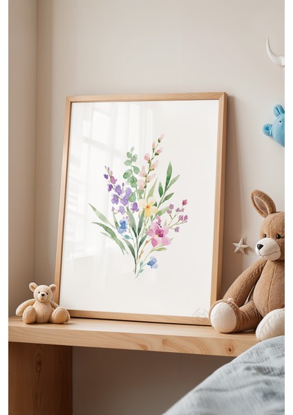 Çocuk Odası, Bebek Odası Ahşap Çerçeveli Poster, Tablo NO:139