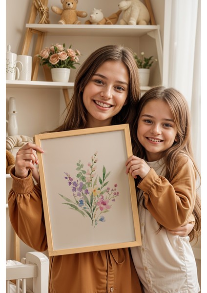 Çocuk Odası, Bebek Odası Ahşap Çerçeveli Poster, Tablo NO:139 modelleri