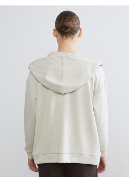 Yeni Sezon Kapüşonlu Oversize Kadın Fermuarlı Sweatshirt fırsatları