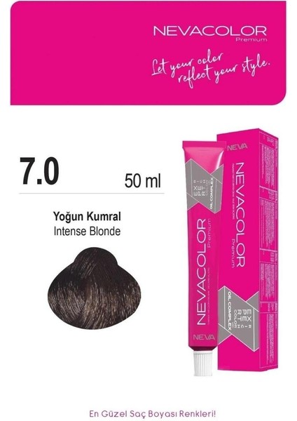 Color Krem Saç Boyası Kahve 7.0 Amonyaklı Formül ile Güçlü Etki 99 ml fiyatları