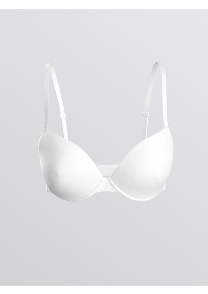 Yeni Sezon Balenli Yarım Dolgulu Düz Tişört Sütyen