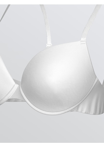 Yeni Sezon Balenli Yarım Dolgulu Düz Tişört Sütyen modelleri