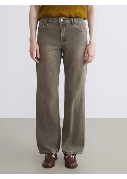 Yeni Sezon Straight Fit Kadın Jean Pantolon Pantolon fiyatları
