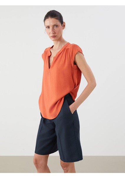 Yeni Sezon Kaçık Yaka Bluz