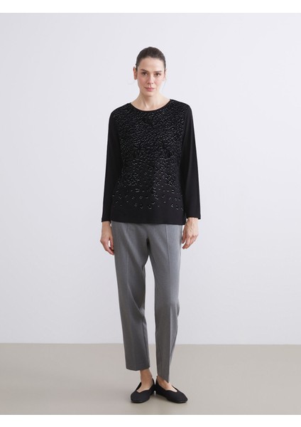 Yeni Sezon Bisiklet Yaka Desenli Kadın Tişört fiyatları