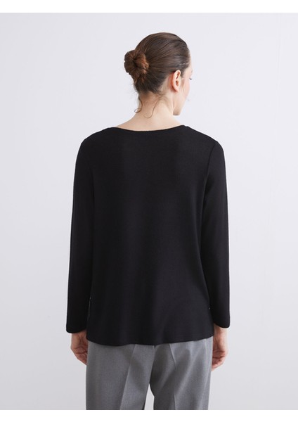 Yeni Sezon Bisiklet Yaka Desenli Kadın Tişört fırsatları