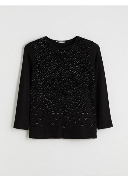 Yeni Sezon Bisiklet Yaka Desenli Kadın Tişört indirimleri