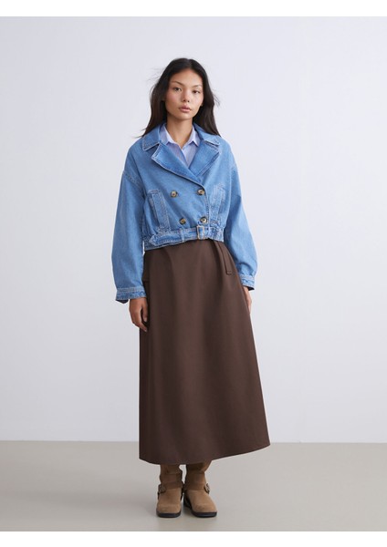 Yeni Sezon Oversize Kadın Jean Ceket fiyatları