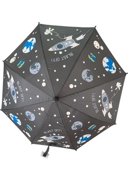 Renk Değiştiren Çocuk Şemsiyesi 85 cm Çap, Otomatik Açma