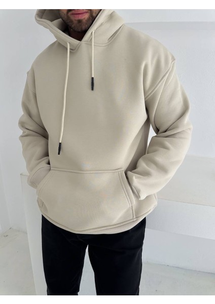 Oversıze Kalite Kapüşonlu Sweatshırt - %100 Kompakt Penye Şardonlu Sweatshırt fırsatları