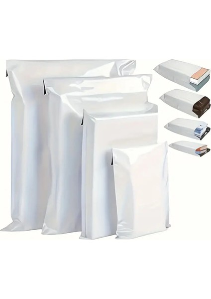 Kargo Poşeti, E Ticaret Poşeti, Paketleme Poşeti, Cepsiz Kargo Poşeti, beyaz17X30 (100 Adet)