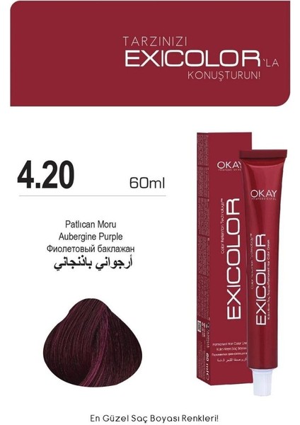 Tüp Boya 60ml. 4-20 Patlıcan Moru fiyatları