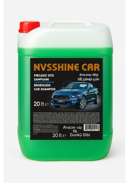 “nvsshıne 20 kg Konsantre Oto Yıkama Şampuanı – Profesyonel Nano Koruma”