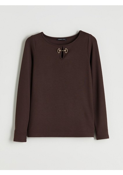 Yeni Sezon Bisiklet Yaka Kadın Tişört