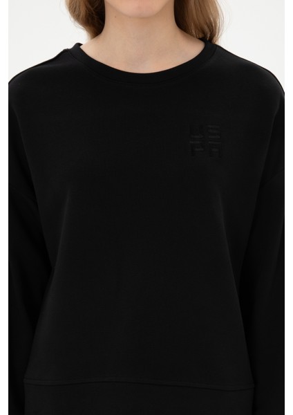 Kadın Siyah Sweatshirt 50313565-VR046