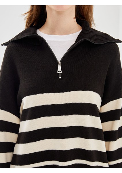 Yeni Sezon Dik Yaka Kadın Triko Kazak modelleri