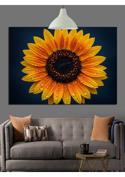 Dev Ayçiçeği Çiçeği Yakın Plan Dekoratif Kanvas - Mdf Ahşap Tablo indirimleri