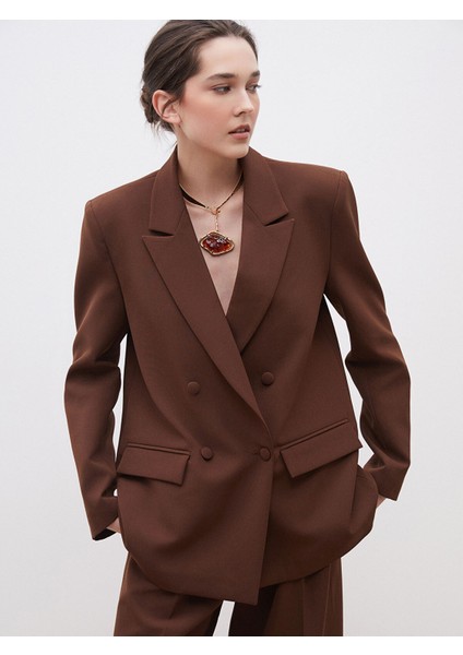 Yeni Sezon Krep Kadın Blazer Ceket