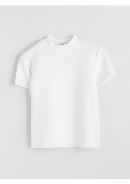Yeni Sezon Dik Yaka Kadın Tişört