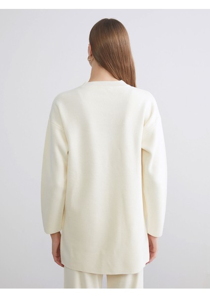 Yeni Sezon Bisiklet Yaka Oversize Kadın Triko Kazak fırsatları